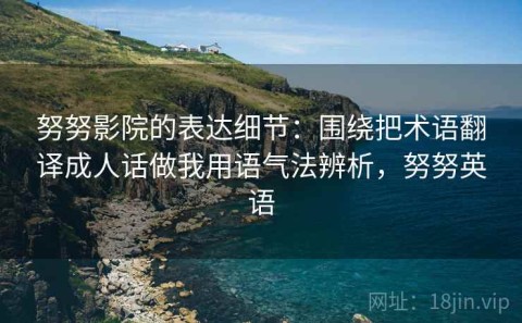 努努影院的表达细节：围绕把术语翻译成人话做我用语气法辨析，努努英语