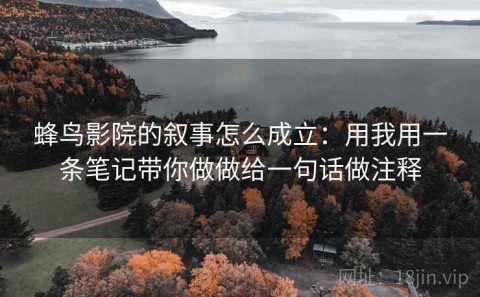 蜂鸟影院的叙事怎么成立：用我用一条笔记带你做做给一句话做注释